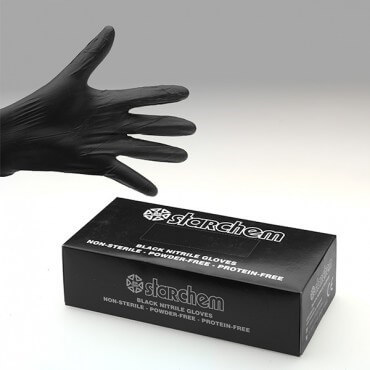 Black Nitrile Gloves x 100